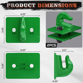 AMBULL close-up of forged-steel hook showing solid construction and corrosion resistance