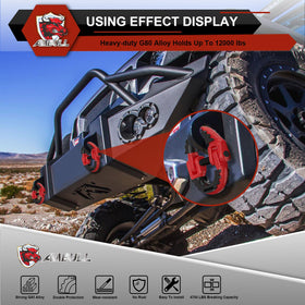 AMBULL in use attached to trailer safety chain, ensures secure towing connection