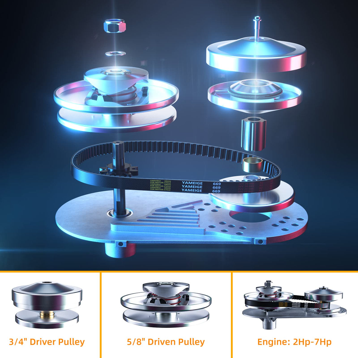 Ameetaa aluminum mounting bracket plate illustrating robust, precision mounting