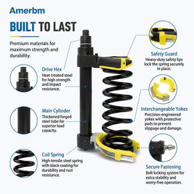 Amerbm organized carrying case with components stored for easy transport