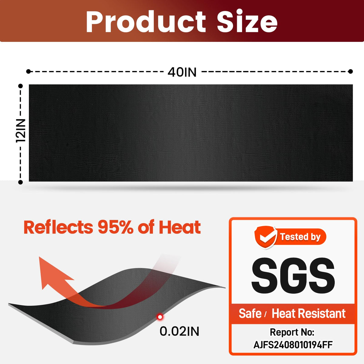 Amerbro close-up of aluminum texture reflecting heat for surface protection