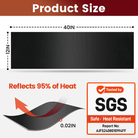 Amerbro close-up of aluminum texture reflecting heat for surface protection