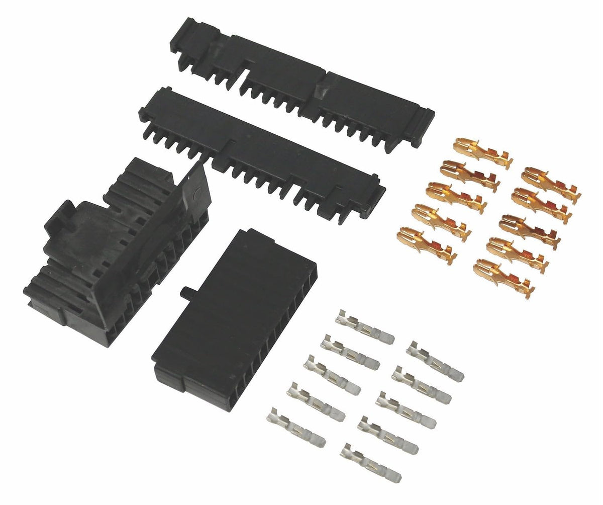 American Autowire kit front packaging showing connectors and terminals for clear identification and convenience