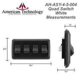American Technology Components installed in an RV dashboard, organized controls improve accessibility