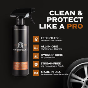 Americana Global nozzle close-up demonstrating easy spray control benefit