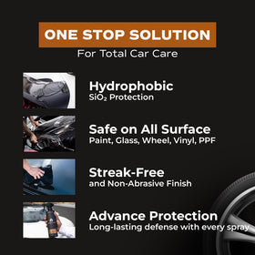 Americana Global used on glass and wheel showing streak-free benefit