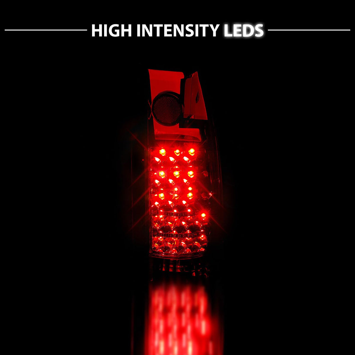 AmeriLite night view on truck emphasizing brighter, clearer rear visibility