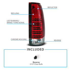 AmeriLite tail light beside a ruler to show exact scale and size compatibility