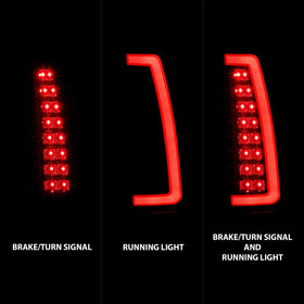 AmeriLite rear lights at night illustrating improved visibility and smoked style