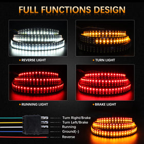 AMEXMART close-up of LED chips highlighting dense triple-row output for clearer signals