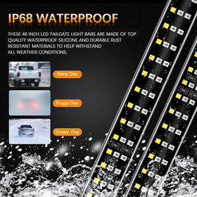 AMEXMART side profile sealed housing illustrating IP68 waterproof protection and durability