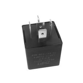AMFRNE EP27 front view showing compact flasher relay and plug design for easy replacement