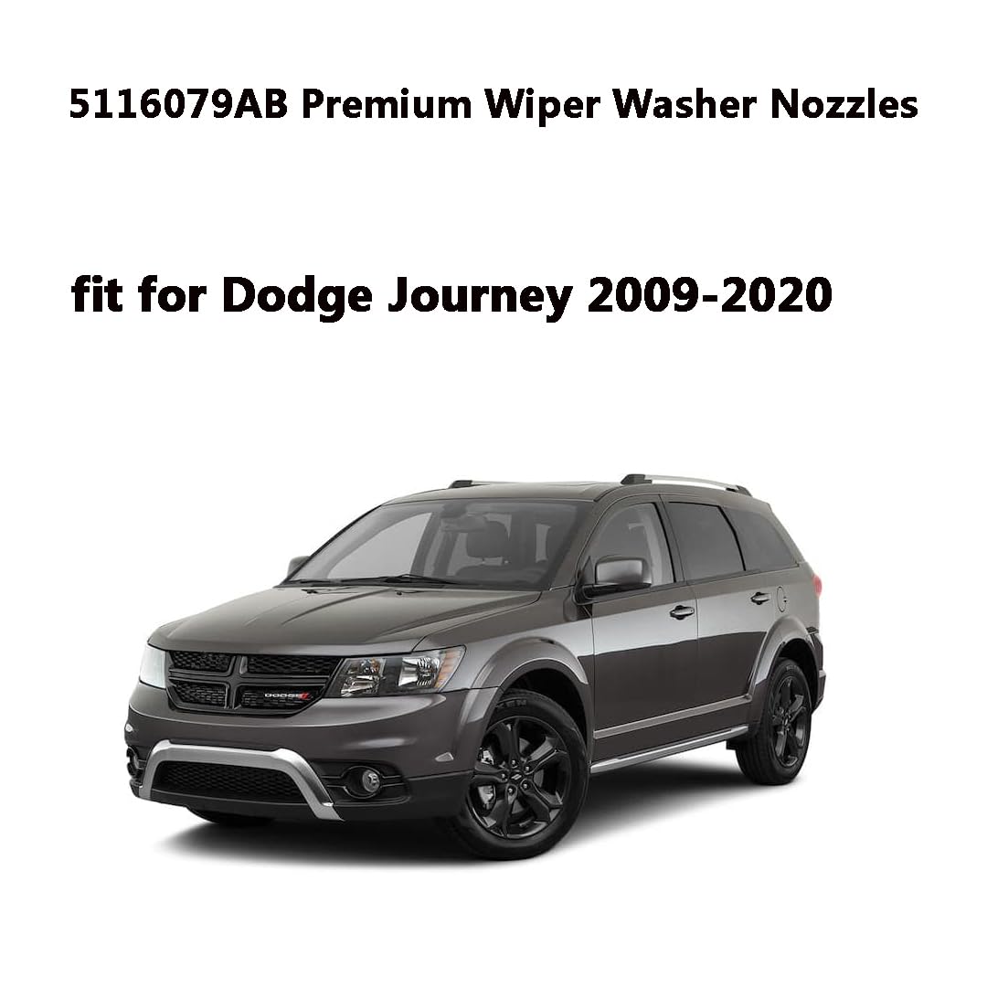 AMFRNE nozzle installed on hood left side demonstrating improved windshield coverage