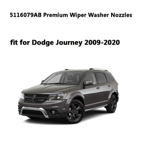 AMFRNE nozzle installed on hood left side demonstrating improved windshield coverage
