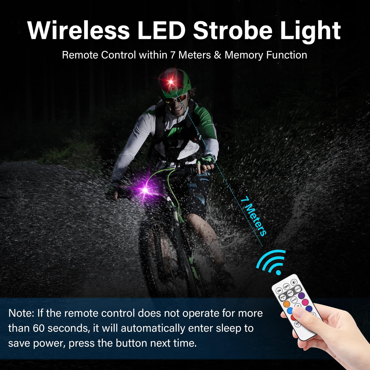 Amiline in-use on road demonstrating enhanced night-time awareness