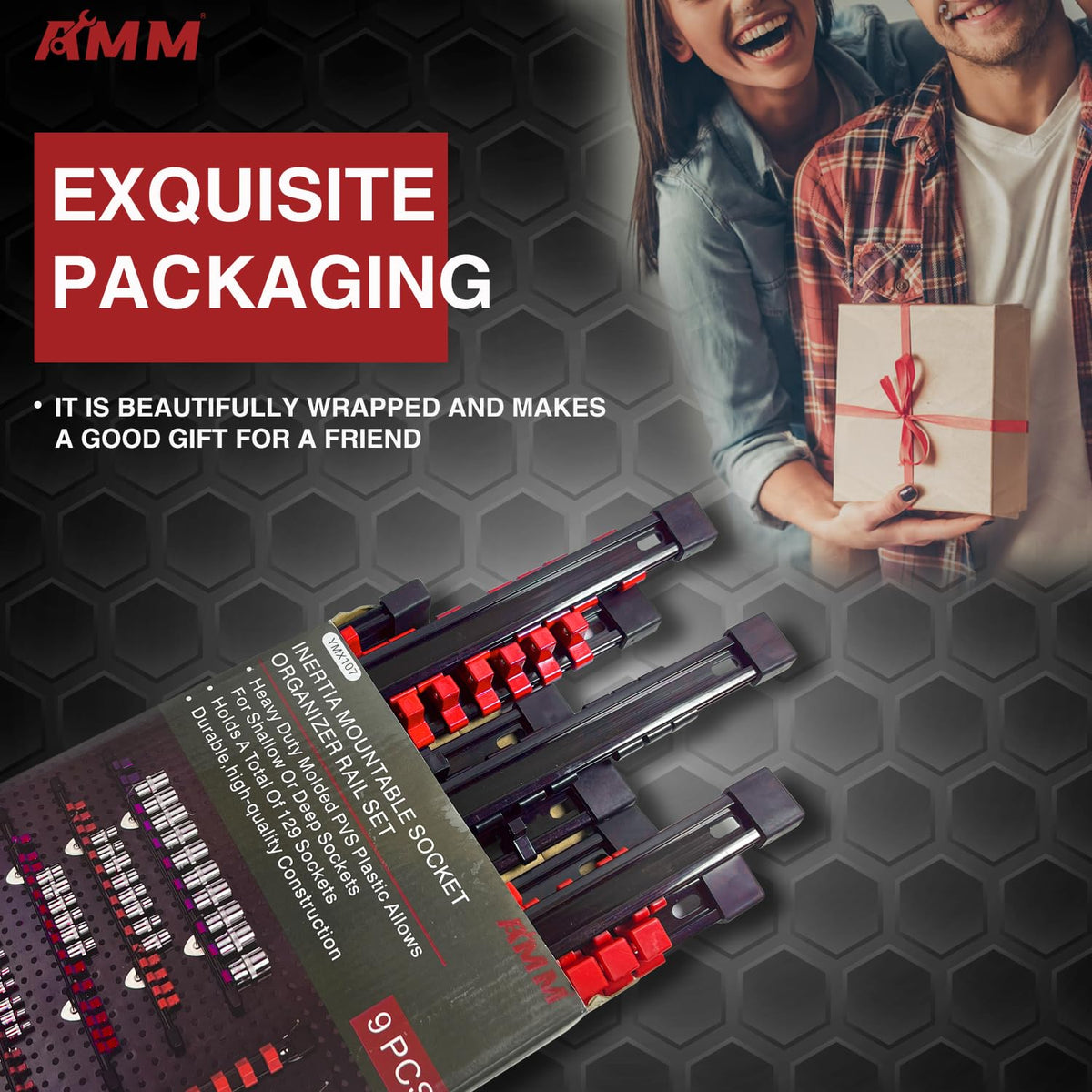 AMM end cap and label detail enabling easy reconfiguration and cleaning
