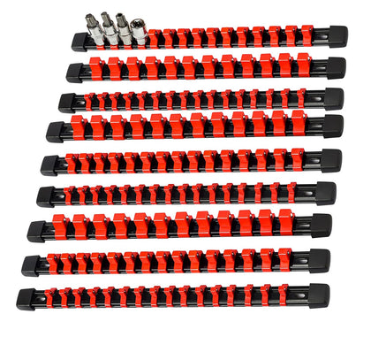 AMM front rail overview showing three drive-size racks and quick access