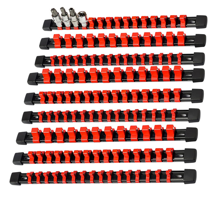 AMM front rail overview showing three drive-size racks and quick access