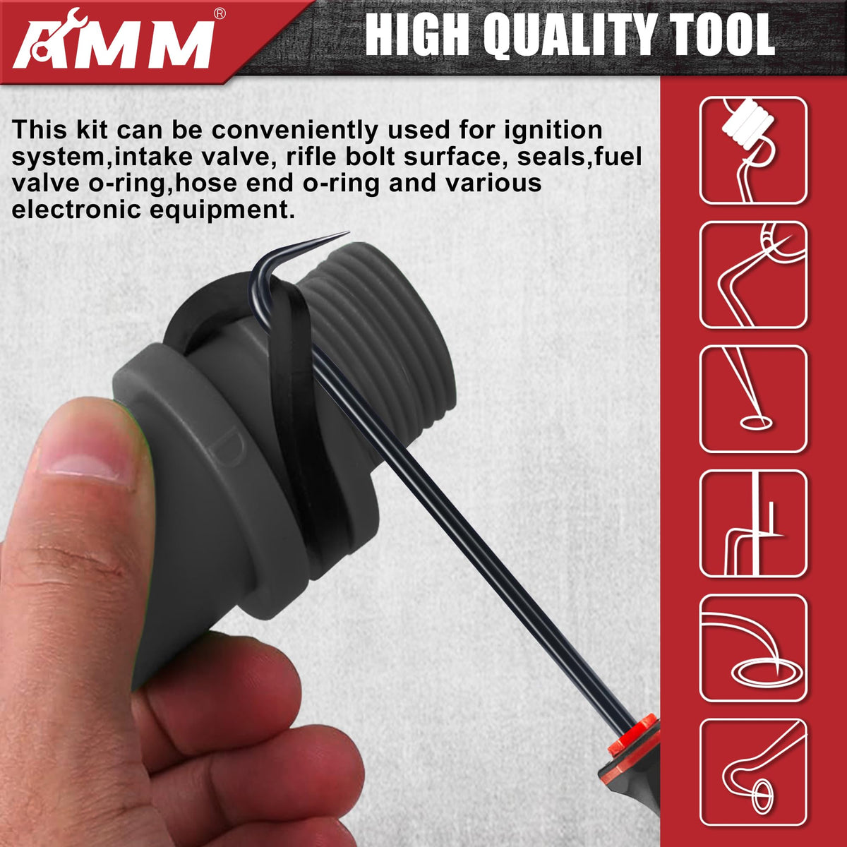 AMM tool in use retrieving a bolt from an engine bay for fast recovery