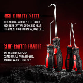 AMM pick extracting an O‑ring from a hose enabling safe, damage‑free removal