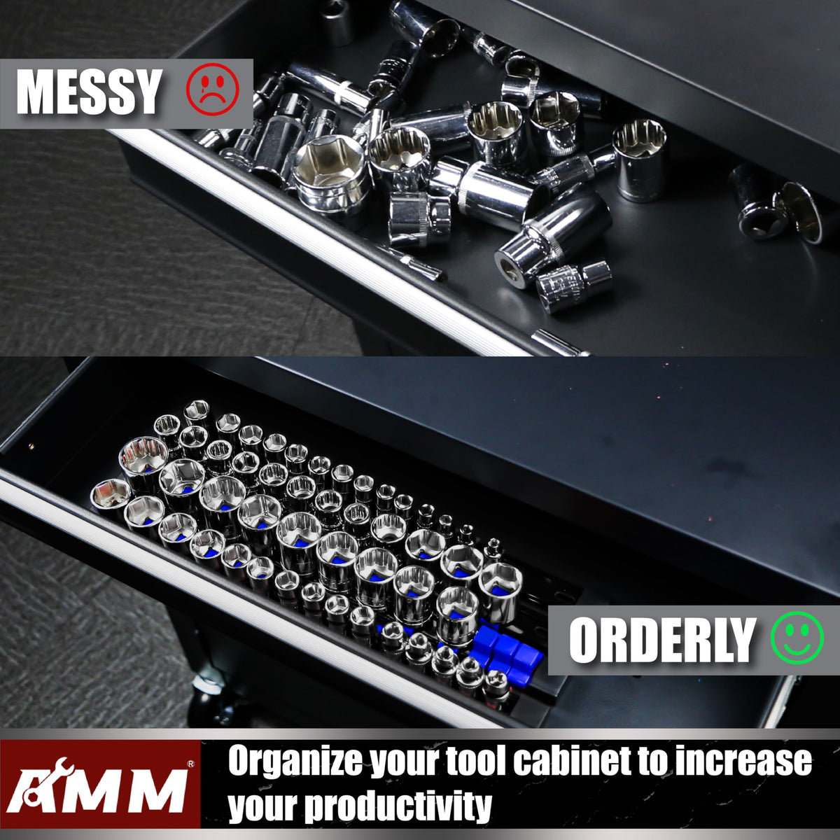 AMM removable end cap detail demonstrating easy clip removal and simple cleaning