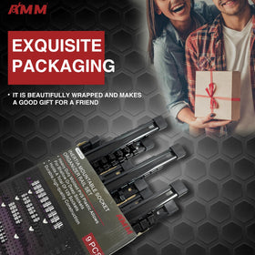AMM rail loaded with deep sockets showing compatibility with deep sockets and secure hold benefit