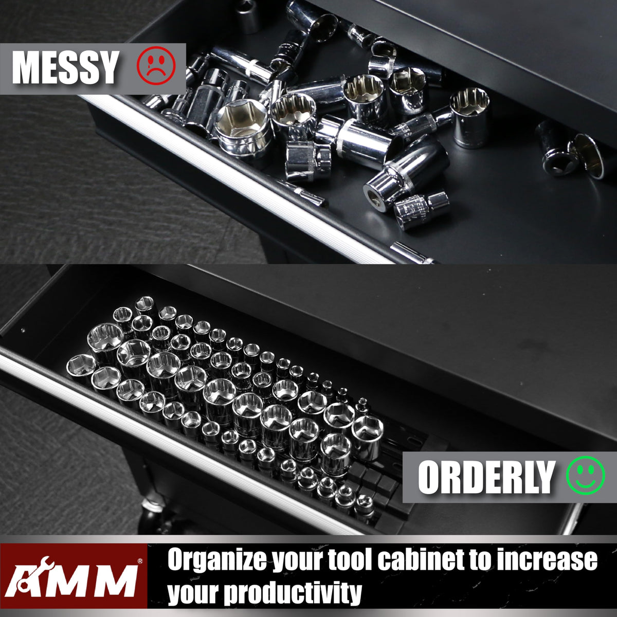 AMM side view of removable end cap highlighting easy cleaning and maintenance benefit