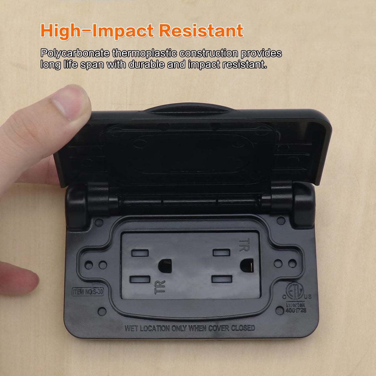 AMOMD rear view with sponge pad to protect mounting surface during installation