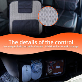 Amooca installed on car seat demonstrating full coverage and fit