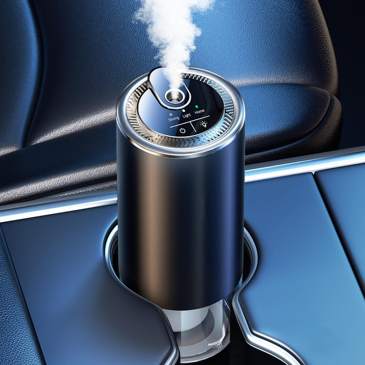 Amor Lyris front view of diffuser showing compact design and 50ml bottle benefit