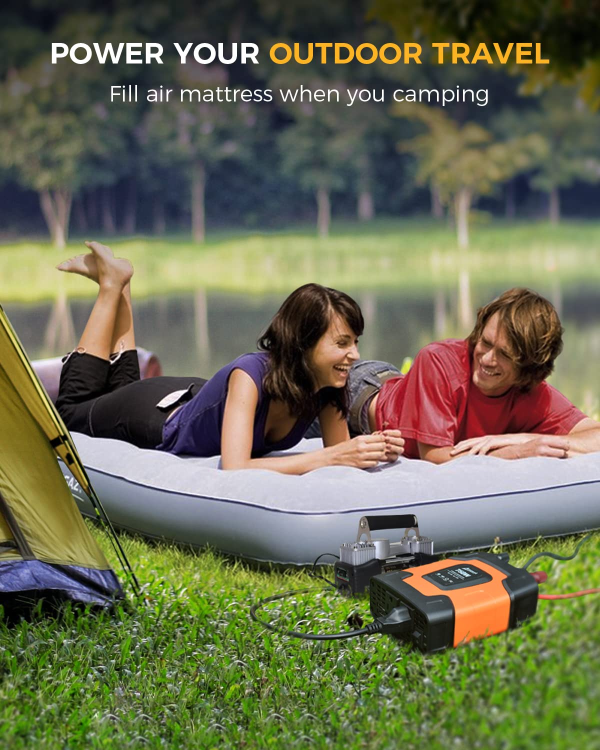 Ampeak cigarette lighter plug in use for quick low-power charging convenience