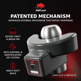 AMPLock closeup of locking mechanism highlighting quick push-and-lock convenience