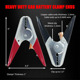 Ampper closeup of jaw teeth illustrating strong grip and secure battery contact
