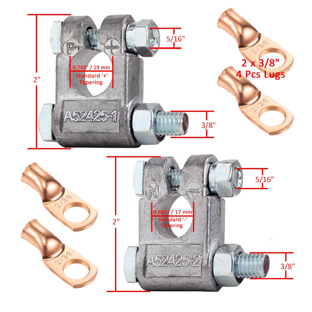 Ampper adhesive-lined heatshrink on lug and cable joint for moisture protection