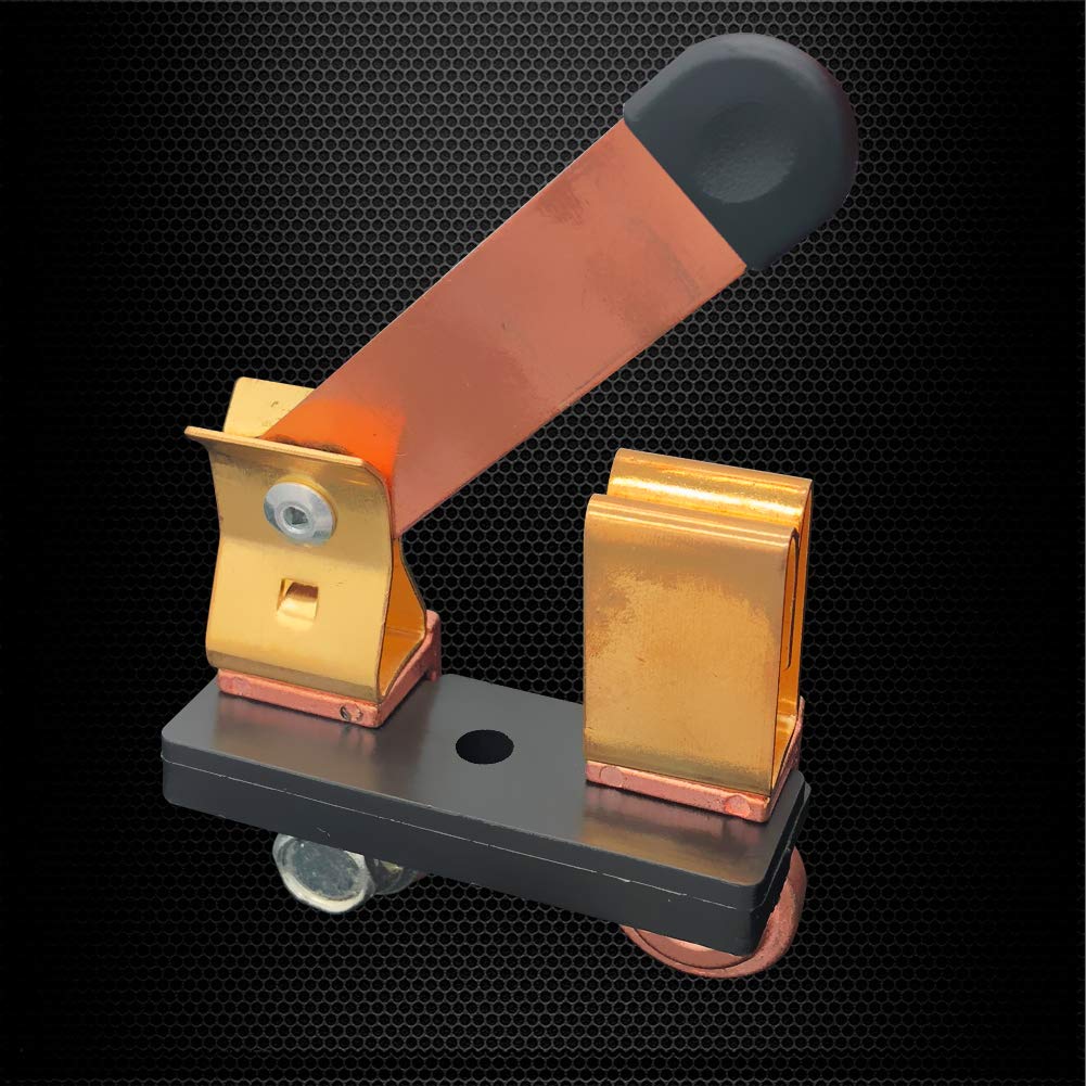 Ampper lifted blade open position showing visible disconnect for safety