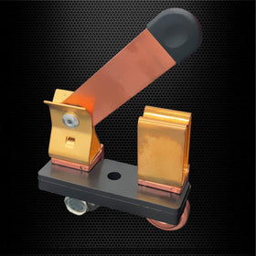 Ampper lifted blade open position showing visible disconnect for safety