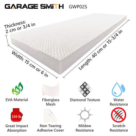 AMPULLA fiberglass adhesive backing detail demonstrating easy removal