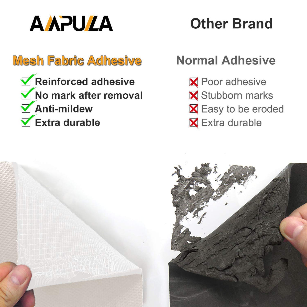 AMPULLA trimmed strip demonstrating easy customization and fit benefit