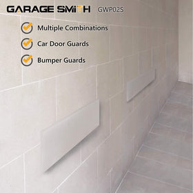 AMPULLA strip installed on garage wall preventing door dings
