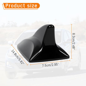 AMSPRAC shark fin on moving car demonstrating reduced drag and polished look