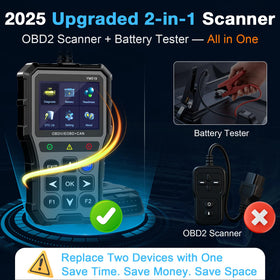 AMTIFO scanner plugged under dash in vehicle for quick plug-and-play diagnostics