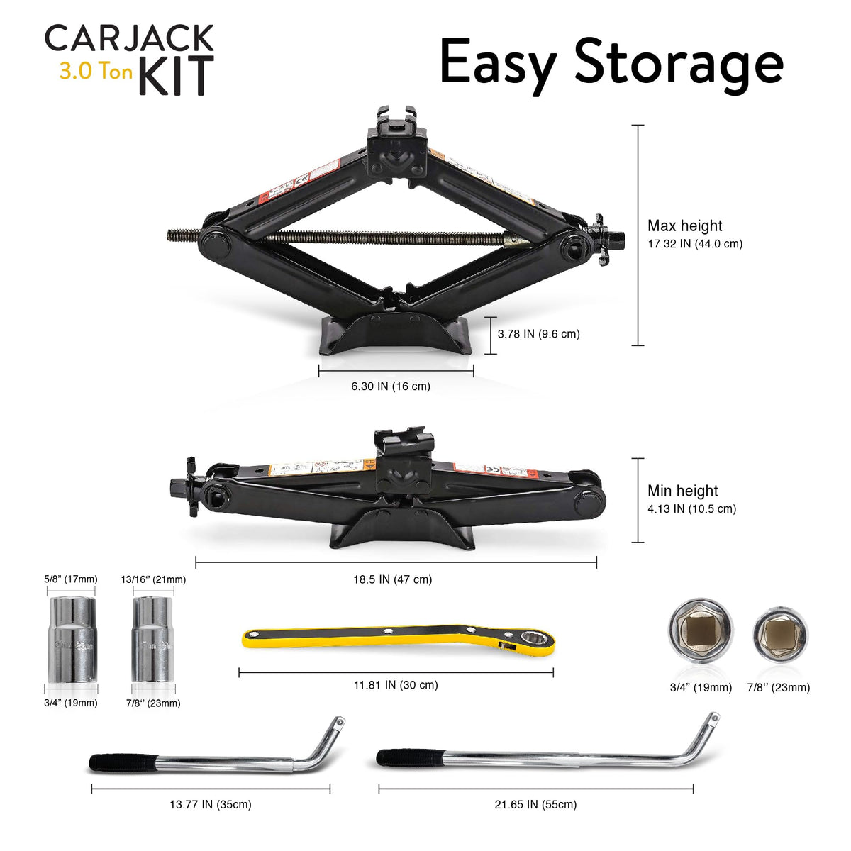 AMVIA heavy-duty storage bag containing kit for organized trunk storage and protection