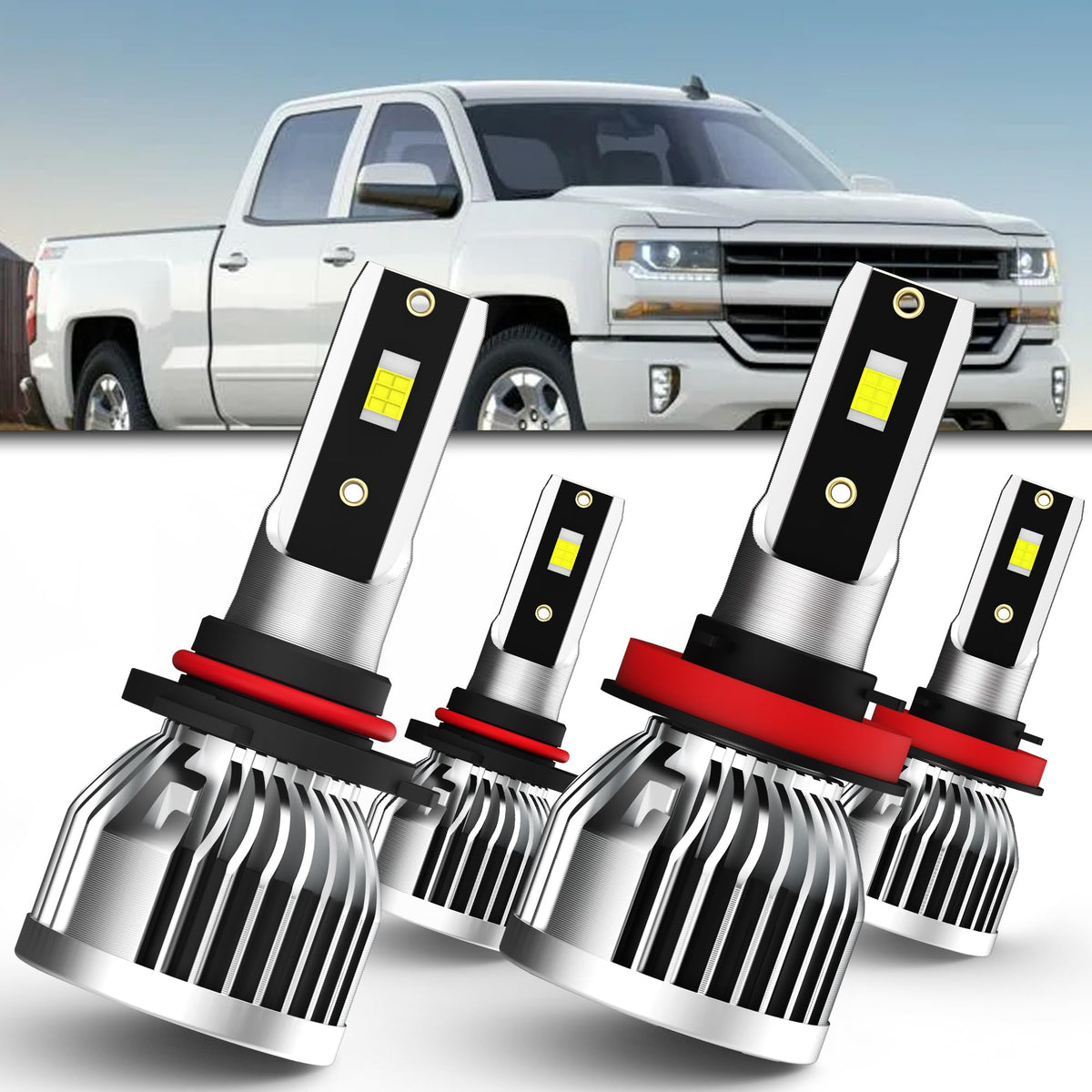 AMXTOBUB front packaging showing 4-piece Silverado fit and quick upgrade benefit