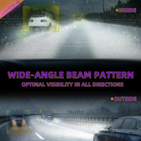 AMXTOBUB installed in Sierra headlight with compact driver neatly tucked showing easy fit