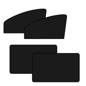 AMZAUTO triangular front panel showing blackout fabric and quick privacy