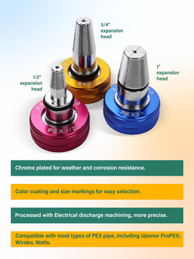 AMZCNC expander heads closeup showing precision-machined surfaces for consistent expansions