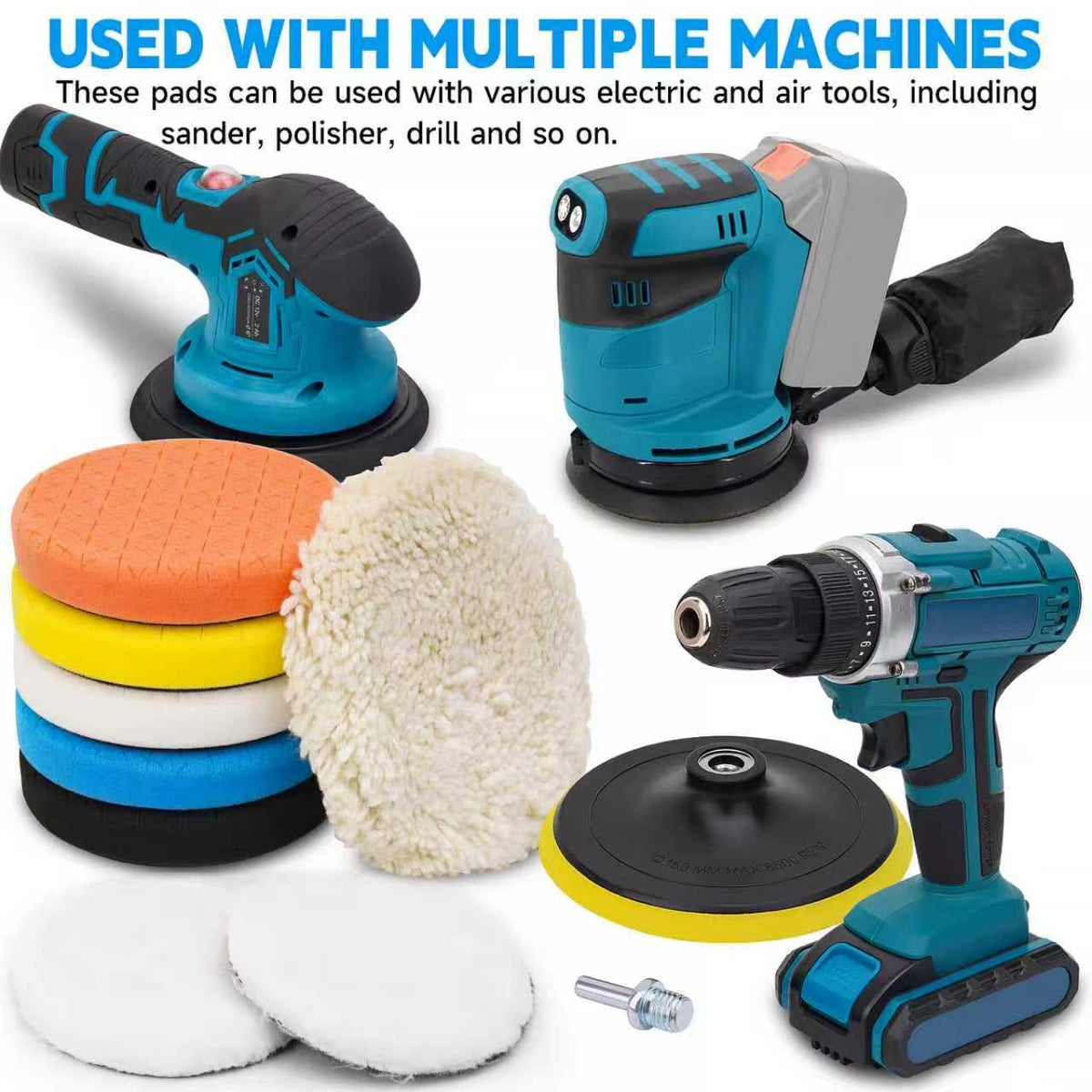 ANAHAF pad stack size comparison showing thickness variety for multi-step work