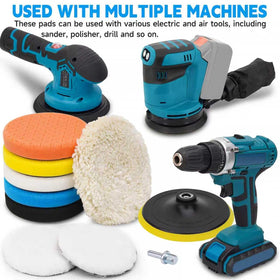 ANAHAF pad stack size comparison showing thickness variety for multi-step work