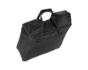 ANASES liners installed inside Harley hard saddlebag demonstrating perfect fit