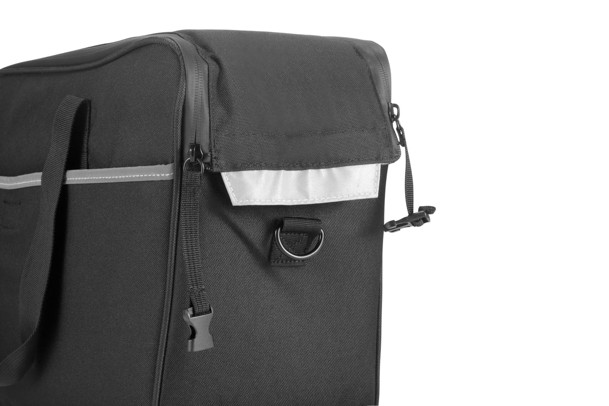ANASES detachable shoulder strap attached showing carry convenience off-bike